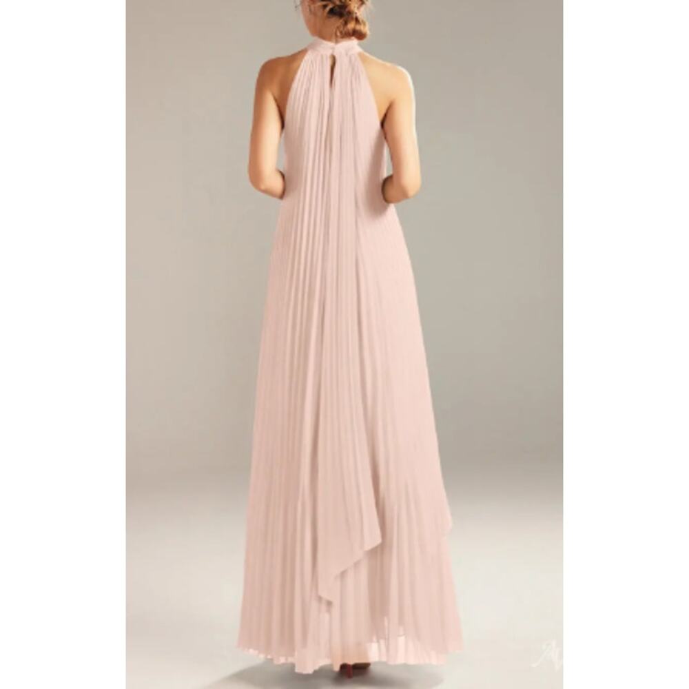 AW BRIDAL 4 S pearl pink Louise chiffon bridesmaid formal maxi dress NEW B143 - Picture 2 of 5